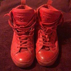 Converse All-Star Red High Tops Size 10